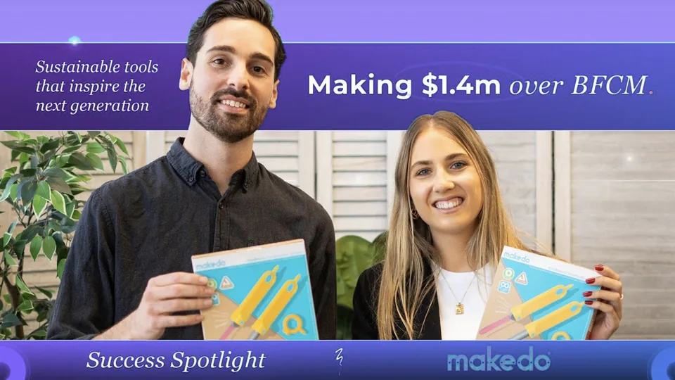 Makedo Success Spotlight: Making $1.4m over BFCM