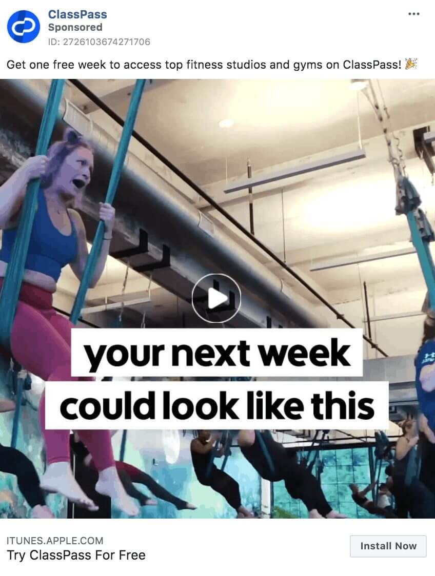 101 eComm Brands Making Facebook Ads You’ll Want to Click 82 ClassPass