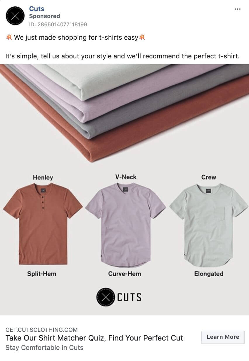 101 eComm Brands Making Facebook Ads You’ll Want to Click 25 Cuts 1