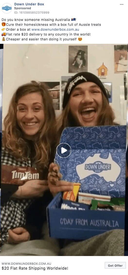 101 eComm Brands Making Facebook Ads You’ll Want to Click 74 Down Under