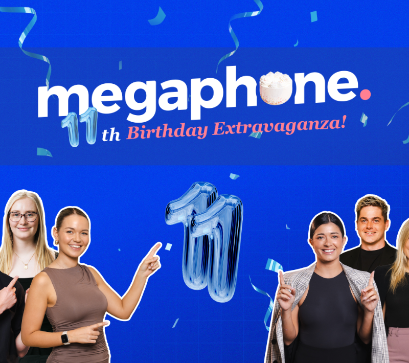 Megaphone Birthday Page