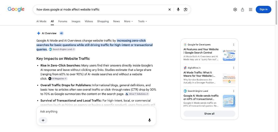 ai mode google