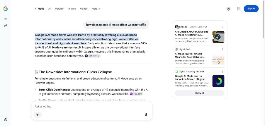 ai answers by google